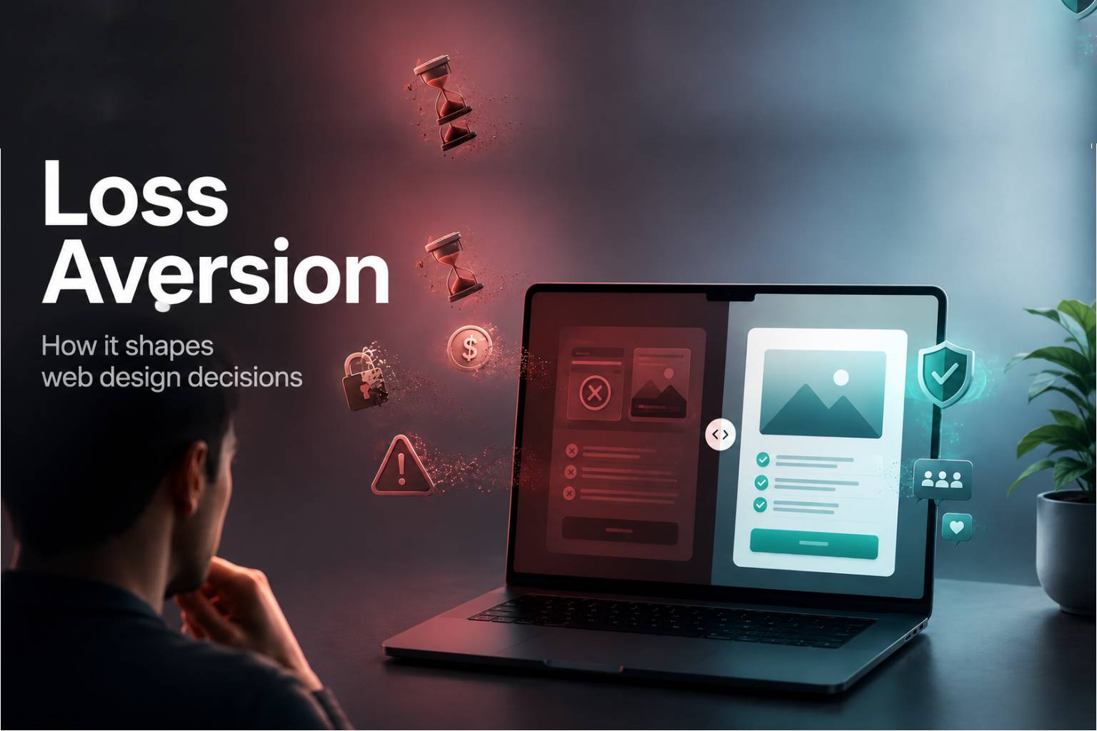 Loss Aversion concept image for behavioural web design